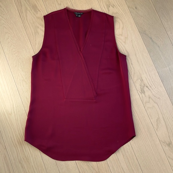 Burgundy, theory blouse - Picture 1 of 2